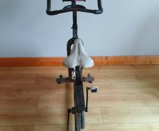 Spinner exercise bike and weight bench set