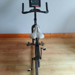Spinner exercise bike and weight bench set