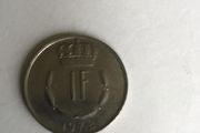 1971 Luxembourg coin 1 Franc