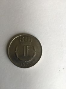 1971 Luxembourg coin 1 Franc
