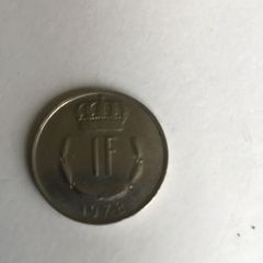 1971 Luxembourg coin 1 Franc