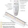 LDOPTO Under Cabinet Kitchen Lights with Remote Dimmable LED Cupboard Battery Powered LED Bedroom Lights with Timer for Kitchen Hallway, Multiple Colors 4 Pack Image 4