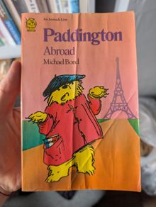 Vintage Paddington Bear Paperback Lot: 2-Book Armada Lions Set (Paddington Abroad & Paddington Takes the Air)