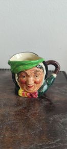 Royal Doulton Miniature Jug - Sairy Gamp - Miniature Jug D 6045 by Leslie Harradine & Harry Fenton