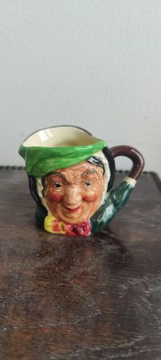 Royal Doulton Miniature Jug - Sairy Gamp - Miniature Jug D 6045 by Leslie Harradine & Harry Fenton