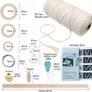 NEW SALE | Beginners Macrame Kit for Adults,Featuring 3mm Macrame Cord,Wooden Beads,Rings,Instruction Book.All Accessories You Need to Make Macrame Plant Hanger,Macrame Wall Hanging Adults Craft Kit Image 5