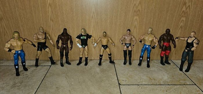 WWE 54 action figures, The 4 wrestlers in the last photo are sold