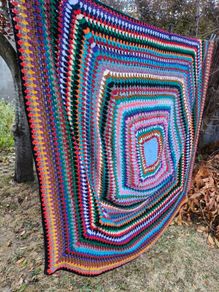 Large Vintage Crochet Blanket