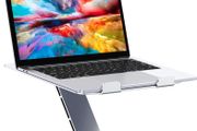 Laptop Stand Adjustable Height, Ergonomic Air-Ventilated Laptop Riser Holder for Desk, Aluminum Foldable Laptop Cooling Pads Computer Stand Compatible with MacBook