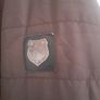 ladies chocolate brown lined hooded jacket Image 3