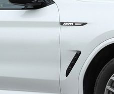 2PCS M Performance Sport Side Wing Badge Emblem Fender Sport Car Sticker for BMW M M3 M5 X1 X3 X5 X6 E46 E39 E36 E60 E90