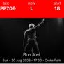 Bon Jovi seated ticket Image 2