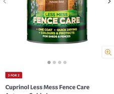 Cuprinol Less Mess Fence Care Autumn Gold 5L
