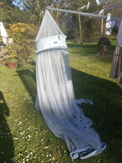 Blue Mosquito Net