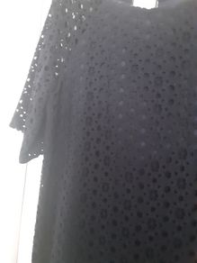 ladies dark navy lace lined dress