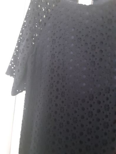 ladies dark navy lace lined dress