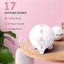 H-chin Kids Alarm Clock, Sleep Trainer for Children with Night Light, Sound Machine, Alarm Clock with Wake-Up Time for Toddlers (Pink) Image 6