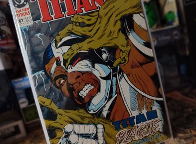 The New Titans ! Issue #62 ! Titan Plague ! Copper Age Comic from 1990 ! by DC Comics !