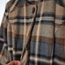 Stylish plaid wool blend coat, size 10 Image 3