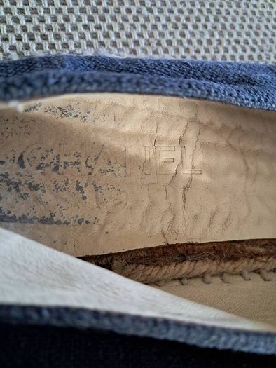 Chanel denim espadrilles