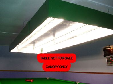 Canopy for Full-Size Snooker Table (Batten lights not included)