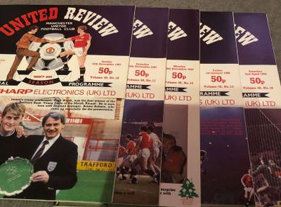 man united programmes late 80's,