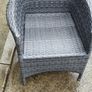 Rattan Garden Table Chairs Parasol Image 2