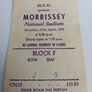 Morrissey  Concert Ticket From 1991 National Stadium. Image 3