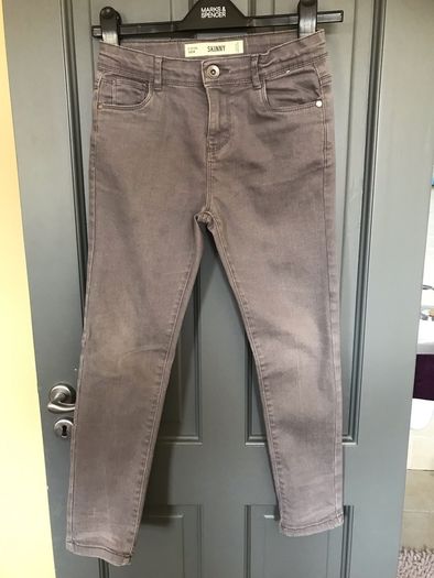 Tesco charcoal grey girls jeans aged 9-10 years