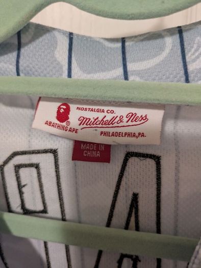 BAPE Mitchell and Ness Baseball Yankees jersey women's