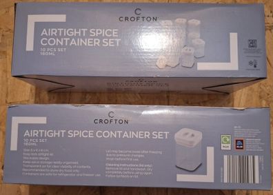 Crofton airtight spice container set X 2
