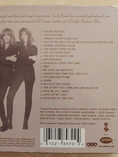 Carly Simon CD - Greatest Hits