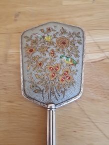 Vintage Art Deco Style Hand Mirror