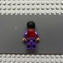 lego super heroes sh0793 Wong minifigure- Dark Red Robe, Dark Purple Legs Image 2