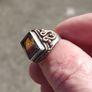 Large Green Citrine Sterling Silver Ring Image 6