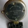 18k Gold Plated Vintage Dimpax Crystal Blue Glass Ladies Quartz Wrist Watch (some Scratches On The Crystal) Image 9