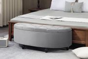 Velvet Storage Bench