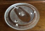 Replacement Large 12 inch microwave glass plate and 3 wheel rolling trivet