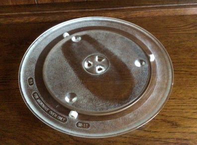 Replacement Large 12 inch microwave glass plate and 3 wheel rolling trivet