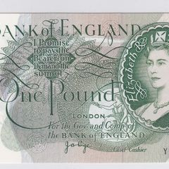 England "Page" One Pound note - Unc