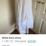 White linen dress size 12 Image 2
