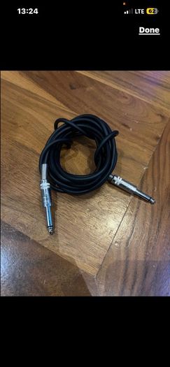 Instrument cable Jack to Jack 3 metre for electric Guitar, Bass, Amplifier, Mixer, Keyboard, Microphone monitor electric guitar parts accessories