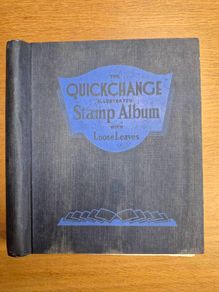 stamp album with stamps of the world