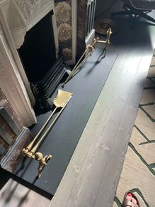 Brass fire irons