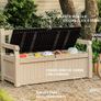 Garden Storage Bench 265L All Weather Resistant Image 3