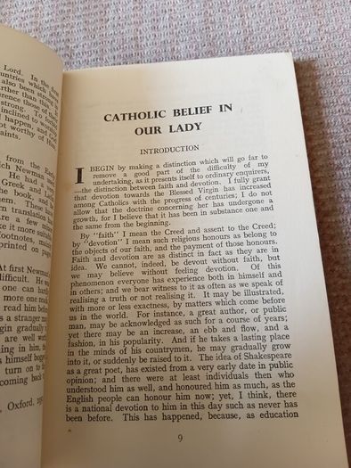 1952 1st Ed. The New Eve. John Henry Newman. Religious. Vintage.