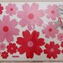 Pink Flowers Girls or Children's Room Nice Wall Stickers Image 2