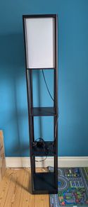 Floor lamp with shelves - Black