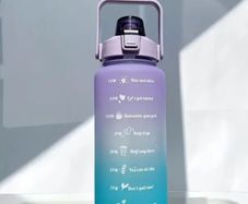 Large 2ltr Water Bottle With a Straw