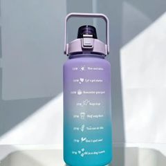 Large 2ltr Water Bottle With a Straw